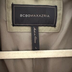 BCBG Maxaria green jacket size L